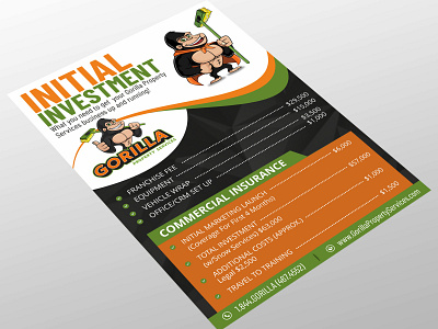 Gorilla Franchise Flyer brochure design catalogue design coreldraw creative creative design design designer flyer design graphic design graphics illustration illustrator photoshop vivekgraphicdesign