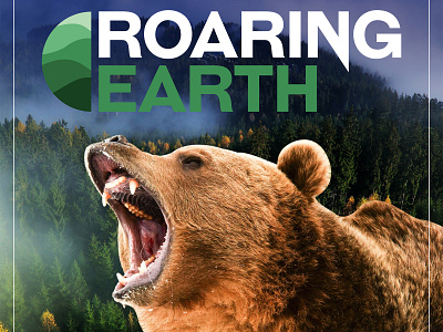 Roaring Earth coreldraw creative creative design design designer graphic design graphics illustration illustrator photoshop podcast podcast art vivekgraphicdesign