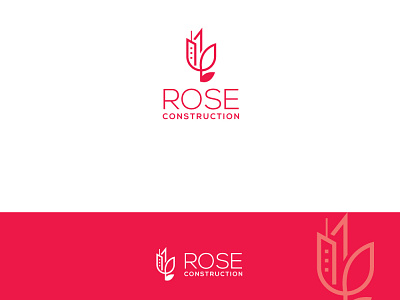 Rose Construction branding coreldraw creative creative design design designer illustration illustrator logo logo animation logo design logo design branding logo designer logo mark logo. lettering logodesign logos logotype photoshop viveklogodesign