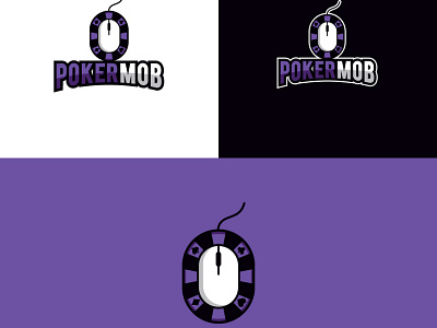 PokerMob branding coreldraw creative creative design design designer illustration illustrator logo logo animation logo design logo design branding logo designer logo mark logodesign logos logotype photoshop viveklogodesign