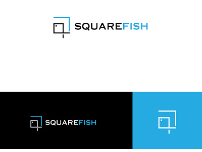 Sqaure Fish branding coreldraw creative creative design design designer illustration illustrator logo logo animation logo design logo design branding logo designer logo mark logodesign logos logotype photoshop viveklogodesign