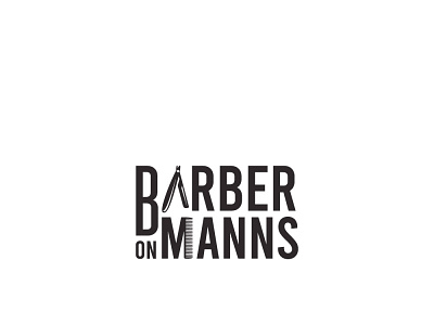Barber on Manns branding creative creative design design designer illustration illustrator logo logo design branding logo designer for hire logo designs logos viveklogodesign