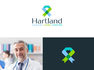 Hartland Cancer Care Center branding creative creative design design designer illustration illustrator logo logo design logo designer logos viveklogodesign