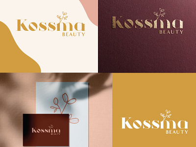 Kossma Beauty presentation branding coreldraw creative creative design design designer illustration illustrator logo logo animation logo design logo design branding logo designer logo mark logodesign logos logotype photoshop viveklogodesign