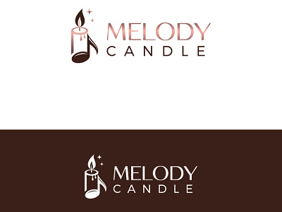 Melody Candle branding coreldraw creative creative design design designer illustration illustrator logo logo animation logo design logo design branding logo designer logo mark logodesign logos logotype photoshop viveklogodesign