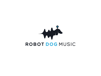 Robot Dog Music branding coreldraw creative creative design design designer illustration illustrator logo logo animation logo design logo design branding logo designer logo mark logodesign logos logotype photoshop viveklogodesign