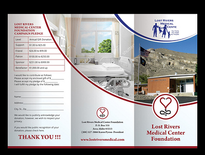 Lost Rivers Medical Center Foundation brochure design catalogue design coreldraw creative creative design design designer flyer design graphic design graphics illustration illustrator leaflet design photoshop vivekgraphicdesign