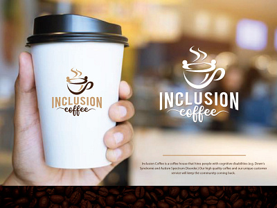 Inclusion Coffee branding coreldraw creative creative design design designer illustration illustrator logo logo animation logo design logo design branding logo designer logo mark logodesign logos logotype photoshop viveklogodesign