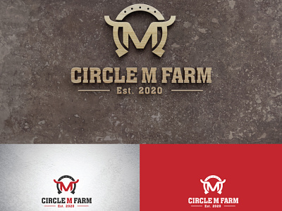 CIRCLE M RANCH branding coreldraw creative creative design design designer illustration illustrator logo logo animation logo design logo design branding logo designer logo mark logodesign logos logotype photoshop viveklogodesign