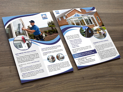 Window Cleaning Company brochure design catalogue design coreldraw creative creative design design designer flyer design graphic design graphics illustration illustrator leaflet design photoshop vivekgraphicdesign