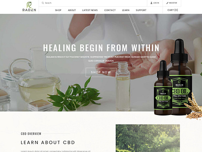 CBD cbd creative creative design illustrator ui vivekwebsitedesign website design