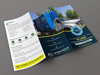 BC Bin Rental bc bin rental brochure brochure designs creative design graphic designs graphics vivekgraphicsdesign