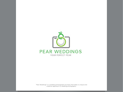 Pear Weddings brand design brand identity branding creative creative design illustrator logo logo design pear weddings ui viveklogodesign