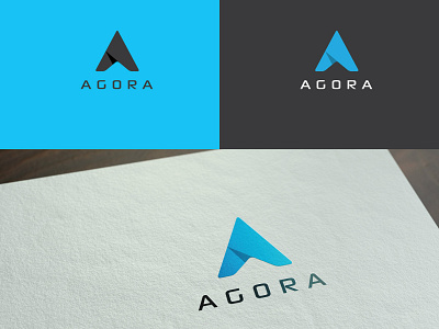 Agora agora brand design brand identity branding creative creative design illustrator logo logo design ui viveklogodesign