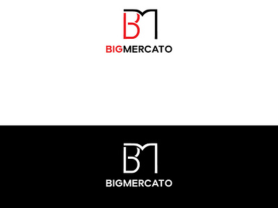 Bigmercato bigmercato brand design brand identity branding creative creative design illustration logo logo design ui viveklogodesign