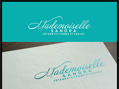 Mademoiselle Sandra brand design brand identity branding creative creative design illustrator logo ui viveklogodesign