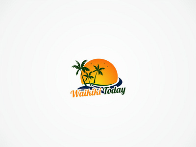 Waikiki Today brand design brand identity branding creative creative design illustration logo logo design ui viveklogodesign