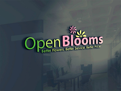 Open Blooms brand design brand identity branding creative creative design illustrator logo logo design ui viveklogodesign