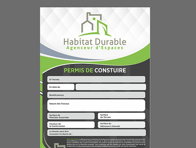 Habitat Durable Agenceur D Espaces creative creative design design flyer design flyers illustration vivekgraphicdesign