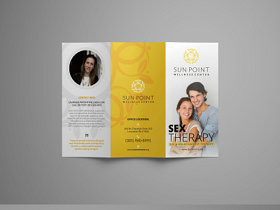 Sun Point Wellness Center brochure brochure design creative creative design design graphic design graphics vivekgraphicdesign