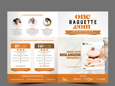 OneBaguette brochure brochure design creative creative design design graphic design graphics illustrator vivekgraphicdesign