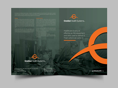 Gradian Health Systems brochure brochure design creative design design graphic design graphics illustration typography ui vivekgraphicdesign