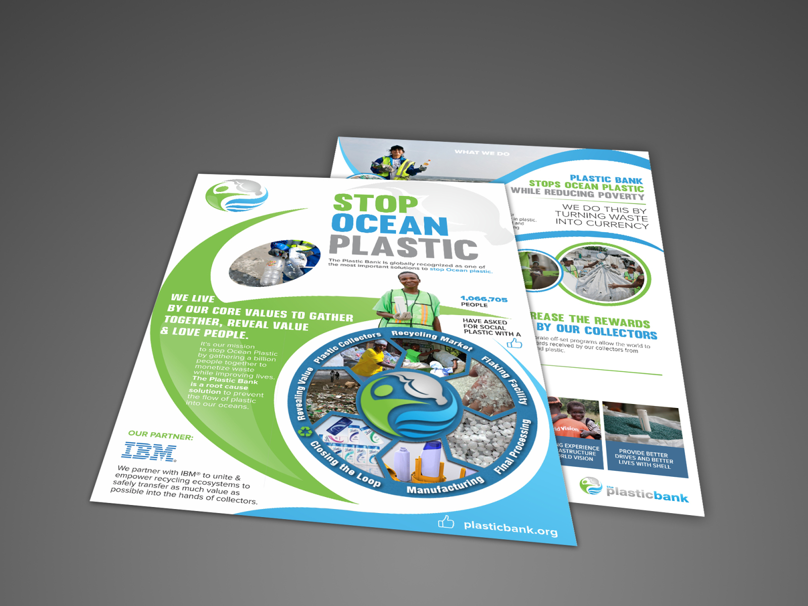 The Plastic Bank brochure design creative creative design design graphic design graphics vivekgraphicdesign
