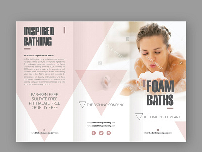 The Bathing Company brochure brochure design creative creative design design graphic design graphics vivekgraphicdesign