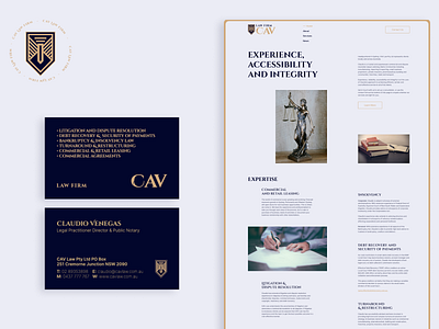 Cav Law Redesign design identity logo logodesign ui uidesign ux web website