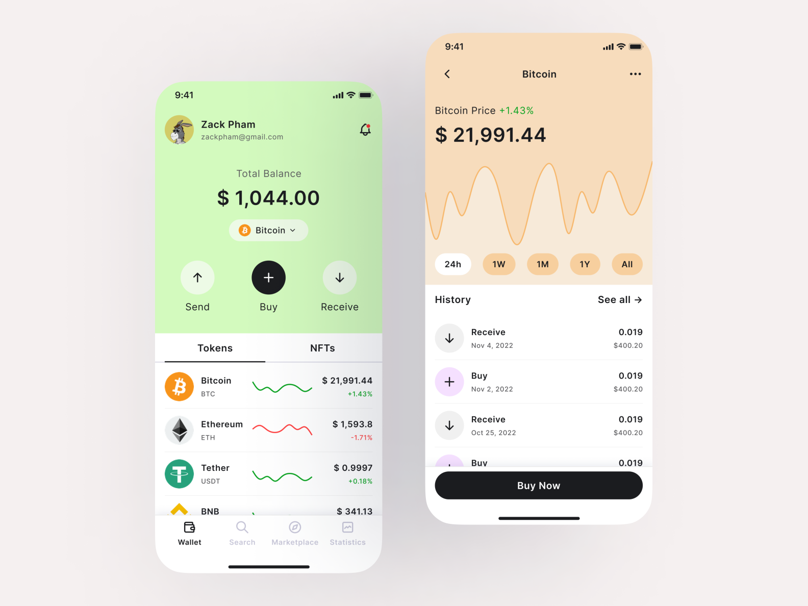 Crypto Mobile App by Viet Pham (Zack) on Dribbble