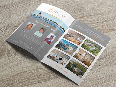 Fisher Real Estate Advertising Design advertising branding magazine print design