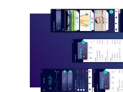 BANKING APP app app logo banking app blue dark gradient mobile prototype saving sketch ui ui design uiux ux xd