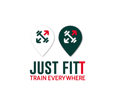 JUST FITT - Logo branding businesscard fit fitness graphic design logo logotype naming sport train training ui weight wod