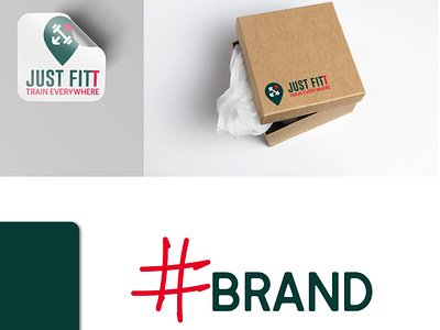 JUST FITT - Brand brand branding businesscard design fit fitness logo logotype sport train training ui vector