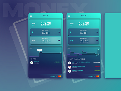 Welcome Screen Banking App app blue budget currency finance gradient green home mobile money transaction ui ux uidesign wallet welcome