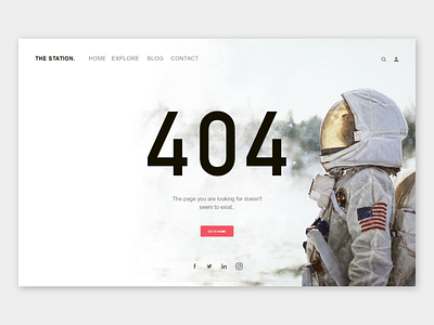 404 Page - #DailyUI Challenge