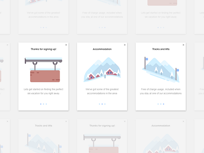 Ski App - Onboarding / Pop-up design