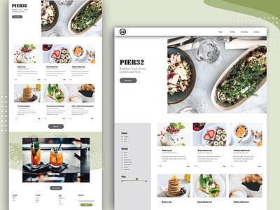 Restaurant website (re-design Pier32)