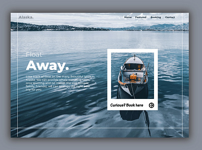 Alaska traveling website adobe xd design illustrator inspiration tryout ui ui design ux ux desgin web website