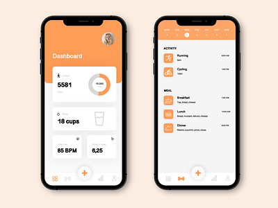 Mobile fitness app adobe xd app design design illustration inspiration mobile design ui ui design ux ux desgin