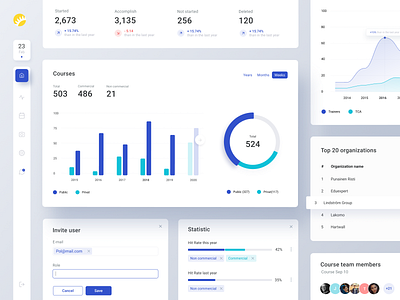 Financial platform design analytics app design blue business design finance app financial graphic elements green platform design statistics ui ui kit ux