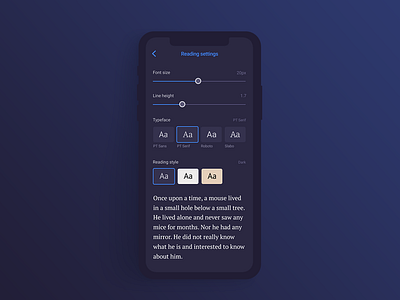 Daily UI #007 — Settings