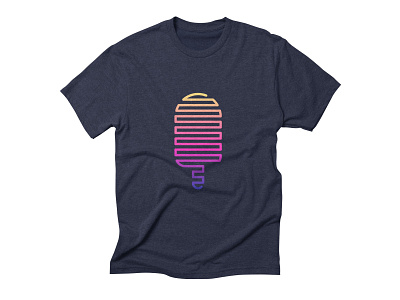 Linear Ice Cream T-shirt amazon apparel clothing clothing brand colorful colourful frozen ice cream icon illustration line line art linear lineart madebybono outline sweet t shirt threadless tshirt