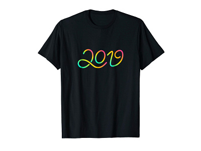 New Year 2019 T-shirt LOV T-shirt 2019 amazon apparel clothing colorful couples hand lettered hand lettering lettering love lovers madebybono new year new year 2019 new year eve t shirt threadless tshirt type typography