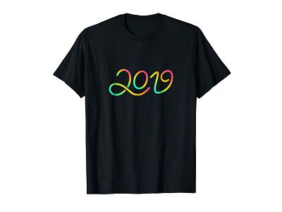 New Year 2019 T-shirt LOV T-shirt