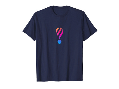 Hot Air Balloon T-shirt, Exclamation Mark T-shirt amazon apparel balloon clothing clothing brand colorful exclamation exclamation mark exclamation point hot air balloon iconic madebybono navy navy blue outline t shirt threadless tshirt type typography