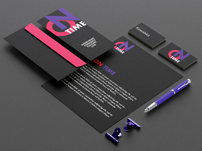 On Time / Brand Identity brand identity branding colors concert design event logo power symbol time tyography