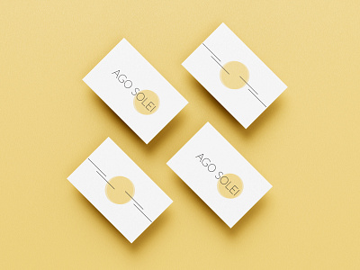 Ago Solei / Logo branding business card colors illustrator logo logo design minimalism photoshop sun