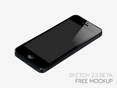 iPhone 5 [Sketch App, Beta 2.3] free iphone mockup sketch app
