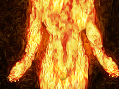 Fire fire lady photo manipulation red